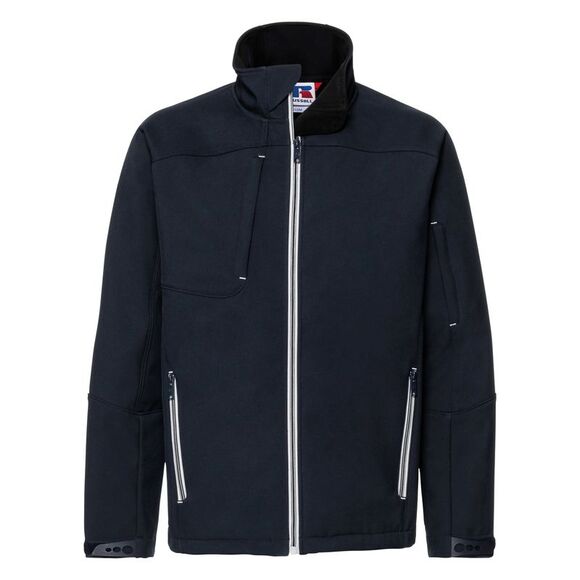 Russell Mens Bionic Softshell Jacket / French Navy - Picture 1 of 2